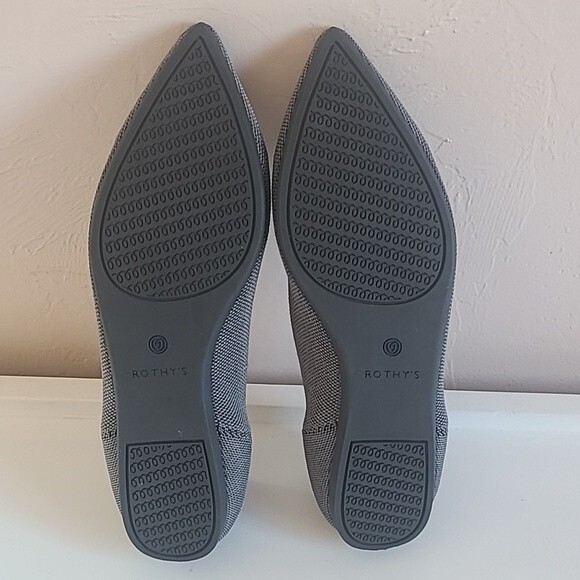Rothys The Point Pebble Gray Flats Women's Size 10.5 - Picture 10 of 16